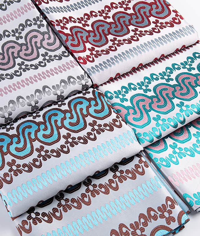 S-formet 3D teksturert polyester jacquardstoff for Sarong