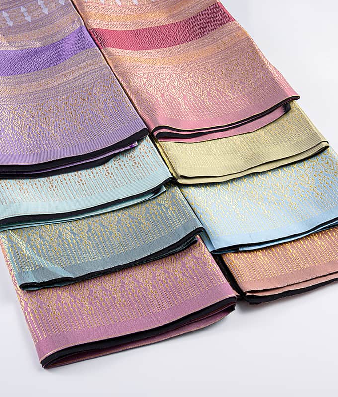 Populært tradisjonelt thailandsk sarongstoff Helt polyester jacquardstoff